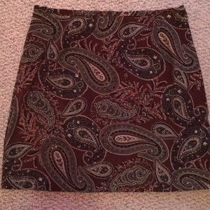Cotton paisley skirt